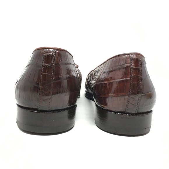 Johnston & Murphy Loafers Shoes Size 9 Brown Croc main image 7
